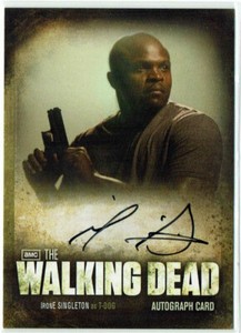 The Walking Dead Season 2 Autograph Card A11 Irone Singleton as T-Dog