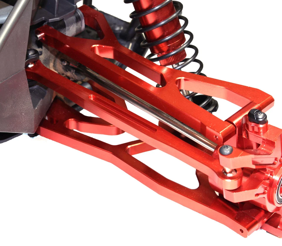 Racers Edge RCE1906R X-Maxx Aluminum Toe Links (pr.) - Red - Image 1 of 1