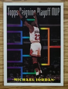 Michael Jordan 1994 TOPPS REIGNING PLAYOFF MVP CARD #199 - Picture 1 of 1