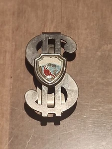 Vintage Kentucky Bluegrass State Cardinal Money Clip Dollar Sign Red Bird - Picture 1 of 7