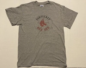 Mens Vintage Y2K Pawtucket Red Sox AAA Baseball MLB Gray T-shirt Size Small S - Foto 1 di 3
