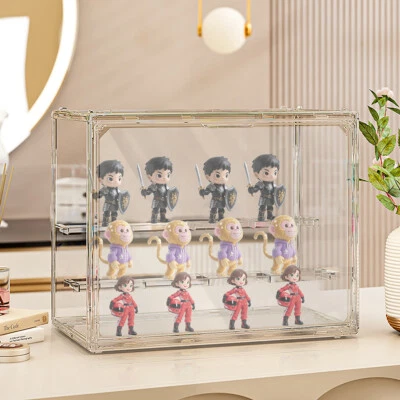 Large Acrylic Display Case Perspex Clear Box Dustproof Action Figure Collectible - Image 1 of 4