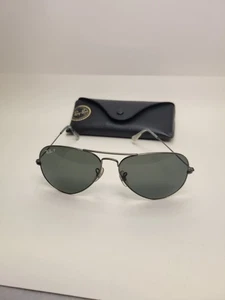 Ray-Ban Pilotenbrille metallisches Gestell & graue Gläser  - Bild 1 von 8