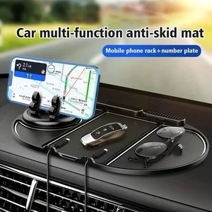 Neat Tidy Efficient Versatile 4in1 Non-Slip Car Phone Holder Dashboard Organizer - Picture 1 of 7