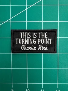 BIKER PATCHES - THIS IS THE TURN POINT - CHARLIE KIRK PATCH - Bild 1 von 1