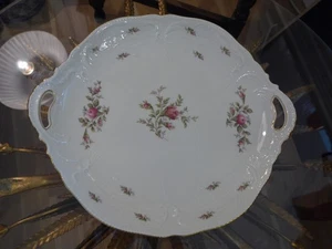Rosenthal Torten/Kuchenplatte rund 1. Wahl Sanssouci Moosrose Elfenbein - Picture 1 of 8