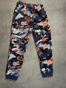 Nike Sportswear Club Fleece Joggers Boys LARGE Blue AOP Logo Sweatpants DM2374 - Picture 1 of 8