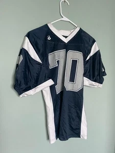 Badger Football Jersey Youth XS Blue Latin #70 Sports Autographed - Picture 1 of 9