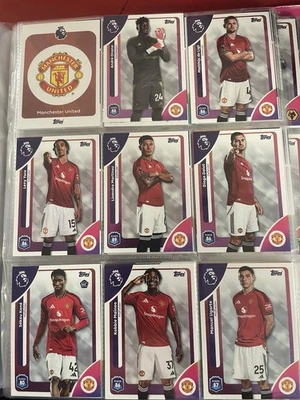 TOPPS PREMIER LEAGUE 2026 MANCHESTER UNITED FULL TEAM SET X18 - Image 1 of 2