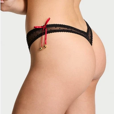 New Victoria’s Secret Medium M Very Sexy Jingle Bells Thong Panty Christmas - Image 1 of 4