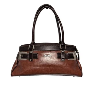 Gucci Brown Leather Handbag Shoulderbag - Picture 1 of 13