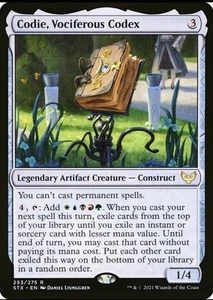 X 1 Codie, Vociferous Codex Strixhaven School of Mages 253 MTG Magic - Picture 1 of 1