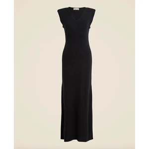 J.Crew Spring Street Featherweight Cashmere V Neck Sweater Dress Black Small NWT - Picture 1 of 13