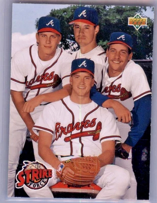 Upper Deck 1993 Tom Glavine/Steve Avery/Greg Maddux/John Smoltz #472 Braves Foto 1 de 2