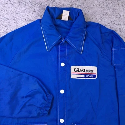 Chaqueta Swingster De Colección Para Hombres Mediana Nylon Pesca Glastron Barcos Con Capucha EE. UU. Foto 1 de 4