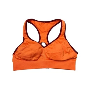 Lululemon Go Steady Seamless Bra Lightweight Orange Maroon Womens 2 - Picture 1 of 6