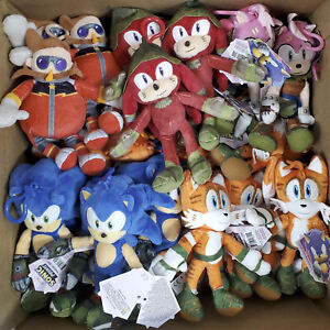Sonic Prime 6" Plush Clip On - Wholesale Mixed Lot of 90 NEW Clip Ons