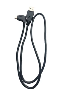 Left Angle Mini USB Cable-USB 2.0 A to Left Angle Mini B - Black Mini USB Cable - Picture 1 of 4