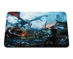 Dragon Playmat Custom Neoprene Wyvern Attack Board Game Mat for MTG TCG - Picture 1 of 3