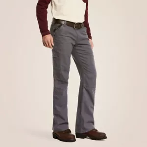 Ariat FR M5 Straight Men's Pants Size 34/30 Gray - Picture 1 of 4