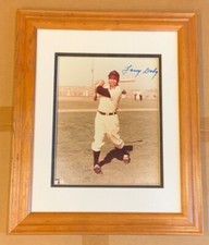 Larry Doby HOF Cleveland Indians Signed 8x10 Photograph Autograph Matted Framed