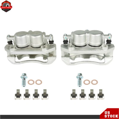 For 09-10 Dodge Ram 1500 3.7L 4.7L 5.7L Front Brake Calipers w/ Bracket Pair 2 - Image 1 of 4