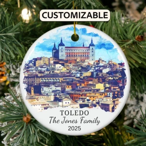 Decorazione Natalizia Toledo Personalizzata, Spagna Decorazione Natalizia, Regalo Coppia - Foto 1 di 7