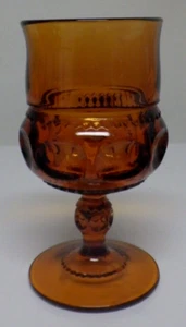 Colony Glass COLOR CROWN #77 Dark Amber Water Goblet 7.5 oz 5 3/4" Made in USA - Picture 1 of 3