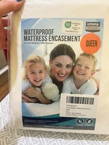 Zippered Mattress Encasement Bed Bug and Water proof  Protector Utopia Queen