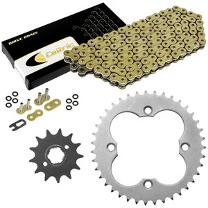 Gold O-Ring Drive Chain & Sprocket Kit for Honda ATC250R 1986 / TRX250R 1986 87 - Picture 1 of 8