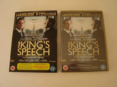 THE KING'S SPEECH / THE  MADNESS OF KING GEORGE DVD  ** SEALED & WITH SLIPCASE** - Image 1 of 3