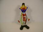 Vintage Murano Venetian Authentic Art Glass 9" Clown  Hand Made in Italy