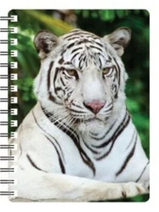 3D Bilder von TIGERN auf der Abdeckung eines Taschennotizbuchs 3 DESIGNS ZUR AUSWAHL - Bild 1 von 8