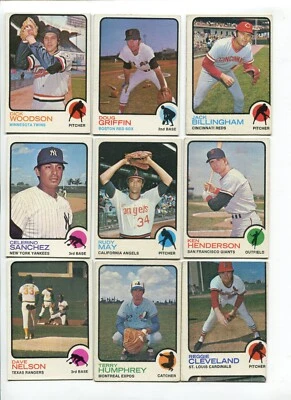 F - 1973 Topps 27 card lot:  Dave Roberts RC, Terry Forster, etc. NO DUPS! - Image 1 of 4