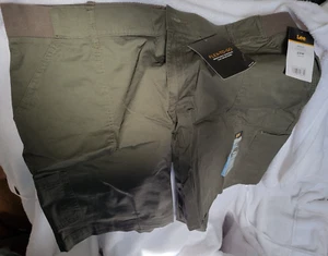 Pantalones cortos utilitarios para mujer Plus 22W Lee tiro medio Bermudas Frontier verde oliva - Imagen 1 de 5
