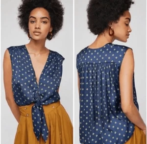 Free People Starry Dreams Top Relaxed Blue Size M - Picture 1 of 9