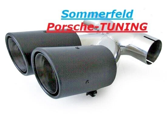 Tubo de escape doble de carbono deportivo Porsche 987 + S Boxster Cayman MK1 + 2 Foto 1 de 1