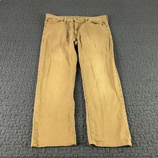 Mott & Bow Jeans Mens 34x30 (Actual 34x26) Brown Slim Straight Denim