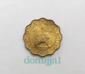 1953 Paraguay 50 Centimos Coin, KM #28 Uncirculated - Picture 1 of 2