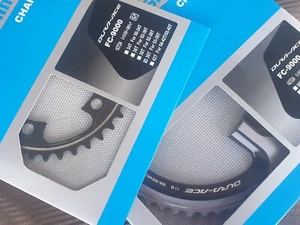 (Set of 2) Shimano DuraAce FC-9000 Chainrings (53t + 39t) 11s Chain Rings (NEW) - Picture 1 of 7