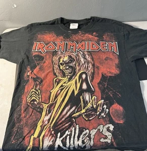 Iron Maiden Killers TShirt Tour Rock Back Hanes Heavyweight Vintage Men Size Lrg - Bild 1 von 9