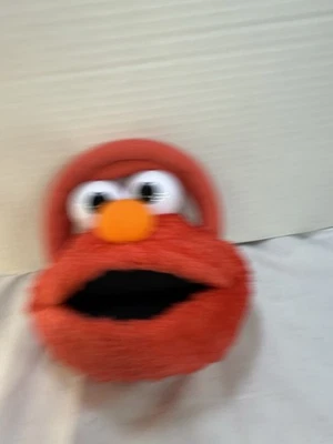Raro Bolso Cartera de Peluche Sesame Street Elmo Mochila Jim Henson Cierre de Cremallera Foto 1 de 4