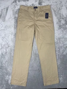 NWT Polo Ralph Lauren Pants Boys 20 Straight Fit Khaki Uniform Trousers 31x32 - Picture 1 of 12