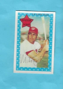 1971 KELLOGGS BASEBALL MIKE EPSTEIN # 34 * NO CRACKS * NMT-MT - Bild 1 von 2
