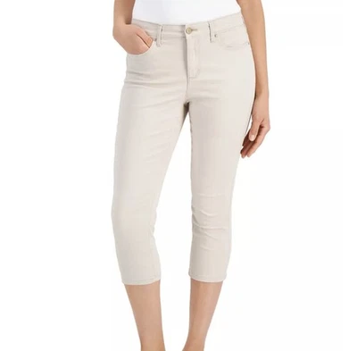 NWT Women’s Charter Club Bristol Capri. Tummy Slimming. Crème Stone Size 12 - Image 1 of 4