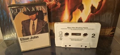 🎵 Elton John Breaking Hearts Cassette Tape 1984 Tested  - Image 1 of 2