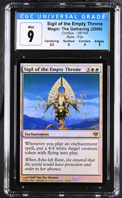 SIGIL OF THE EMPTY THRONE Conflux Foil Rare CGC 9 MTG [Nostalgium] - Image 1 of 2