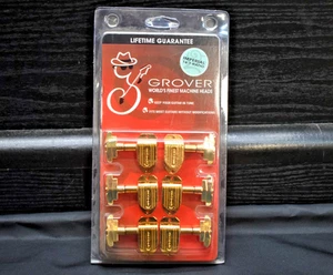 Genuine Grover - 150G Imperial - 3x3 Guitar Tuners Set - Gold - Picture 1 of 7