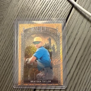 Leaf Trinity 2024 Steel Carbon Brayden Taylor 1/1 - Picture 1 of 5