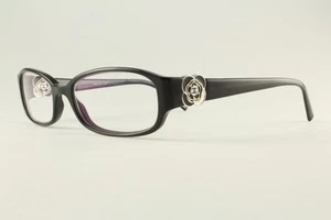 Very Rare Authentic Chanel 3131 c.501 53mm Black Silver Glasses Italy - Picture 1 of 5